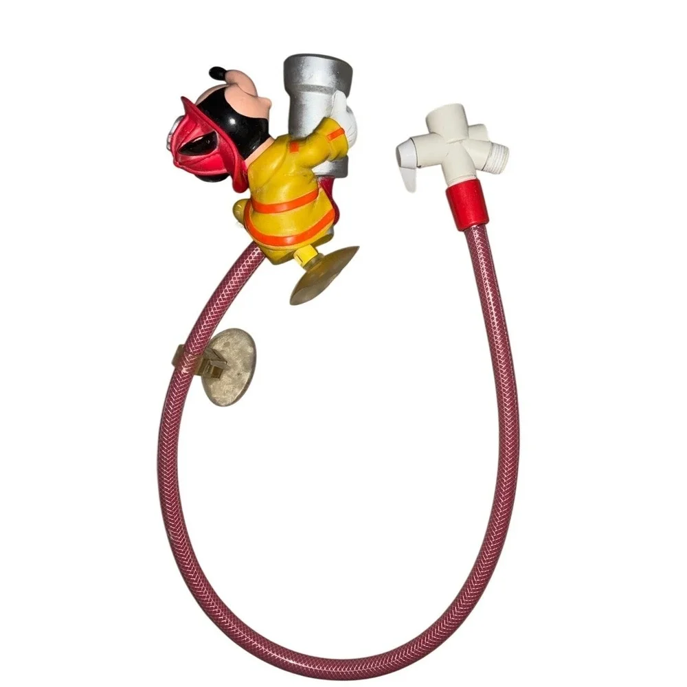 Disney Home Mickey Mouse Fireman Child's Shower Head‎ Bath Hose 2002 Vintage